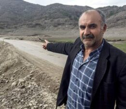 Sular çekilince ortaya çıkan yol 18 köyün ulaşımını kolaylaştırdı