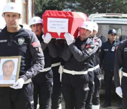 Hayatını kaybeden polis memuru Hacı Nuri Erdağ Amasya’da defnedildi