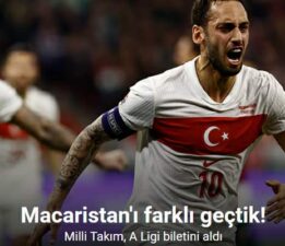 Macaristan’ı farklı geçtik! A Milli Takım A Ligi biletini aldı