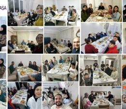 Rektör ve Üniversite senato üyeleri öğrencilerini iftar için evlerinde misafir etti