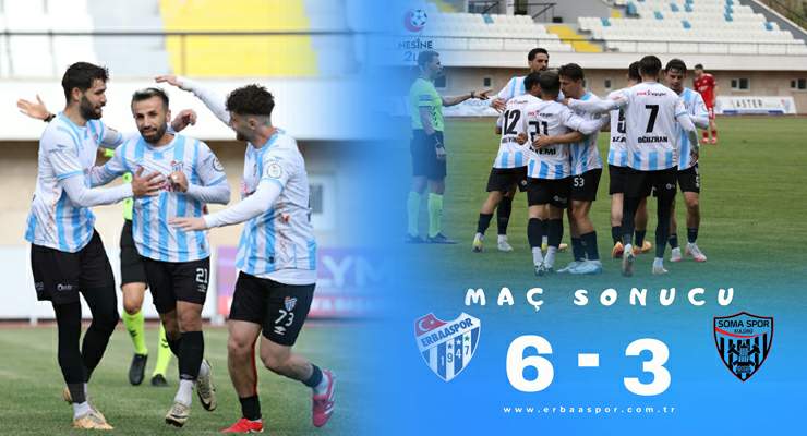 Erbaaspor, Sahasında Somaspor’u 6-3 mağlup etti