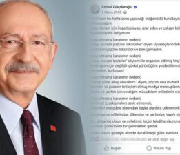 Kemal Kılıçdaroğlu, “Aday değilim” dedi ve ekledi…