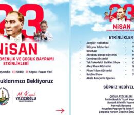 Haydi çocuklar! 23 Nisan Ulusal Egemenlik ve Çocuk Bayramı’na