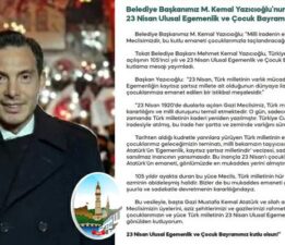 Başkan Yazıcıoğlu’nun “23 Nisan Ulusal Egemenli ve Çocuk Bayramı” mesajı