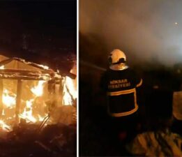 Buzağıyı ısıtmak isterken samanlığı yaktı