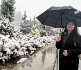 Nisan ayında Tokat’ta kar sürprizi