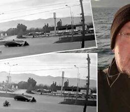 Tokat’ta kavşakta bekleyip yola çıkan sürücüye otomobil çarptı