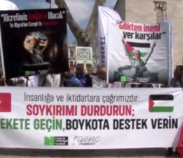 İstanbul’da Filistin’e destek yürüyüşü yapıldı