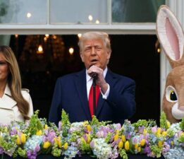 Trump, Paskalya yumurta yuvarlama töreninde konuştu
