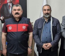 Gökdere Havzası Dernek Başkanı ve Medya Temsilcileri 112 Çağrı Merkezi Müdürü’nü ziyaret etti