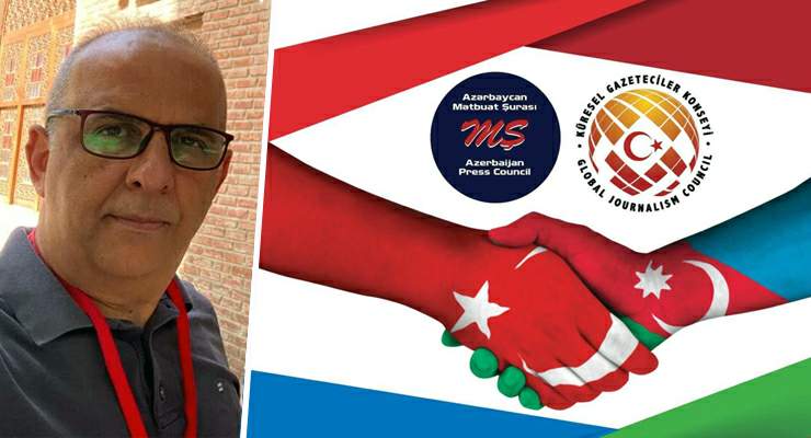 Gazeteci Özdilek Azerbaycan’da, ‘Uluslararası Medya Buluşması’na katıldı