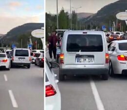 Tokat’ta düğün konvoyunda tehlikeli gelenek