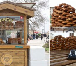 Seyyar simit tezgâhına POS cihazı koydu