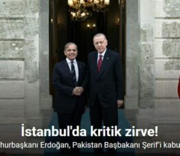 Cumhurbaşkanı Erdoğan, Pakistan Başbakanı Şerif’i kabul etti