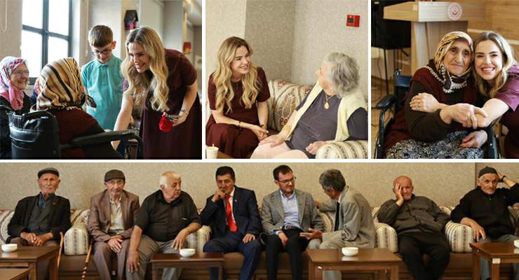 Tokat Huzurevi’ne Yazıcıoğlu Ailesi’nden bayram ziyareti