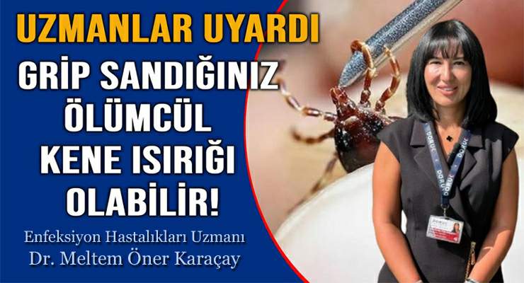 Dr. Karaçay, “Grip sandığınız ölümcül kene ısırığı olabilir”