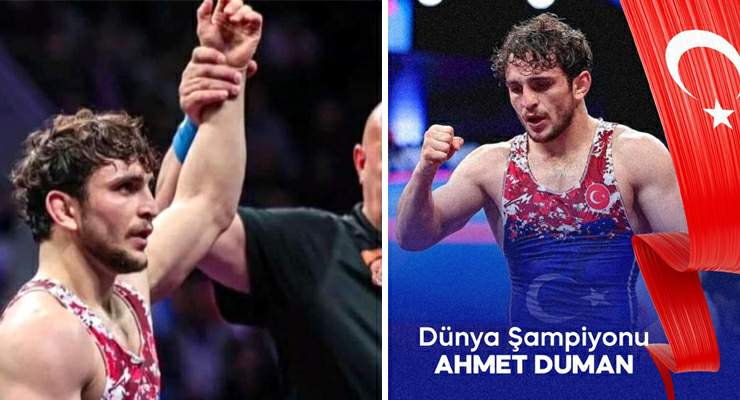 Milli Güreşçi Ahmet Duman, “Ordulararası Dünya Şampiyonu”