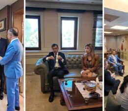Başkan Yazıcıoğlu Gaziantep’te Tokatlı Vali Çeber’i ziyaret etti