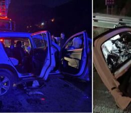 Ters şerit kazasında 6 kişi yaralandı