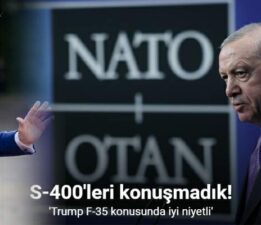 Cumhurbaşkanı Erdoğan, “Trump F-35 konusunda iyi niyetli”