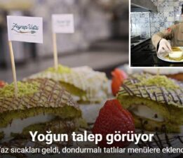 Sıcakların artması dondurmalı tatlılara rağbeti arttırdı