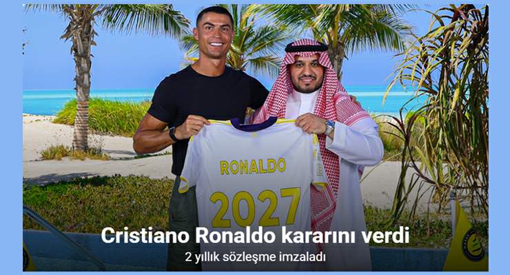 Cristiano Ronaldo, 2027 yılına kadar Al Nassr’da