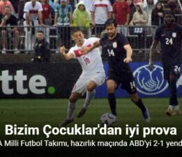 A Milli Futbol Takımı, Hazırlık maçında ABD’yi 2-1 yendi