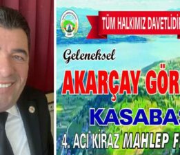 4. Acı Kiraz Mahlep Festivali 20 Temmuz’da Akarçay Görümlü’de