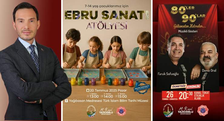 Tokat Belediyesi’nden 2 güzel etkinlik