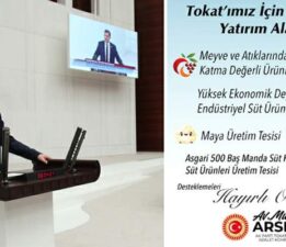Mustafa Arslan, “Tokat’a yeni yatırımlar yolda”