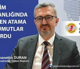 TGF’den yeni İletişim Başkanı Duran’a destek, “Yerel basının umudu oldu”