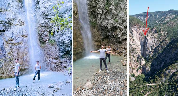 Sıcaklar şelaleyi kuruttu, adından eser kalmadı
