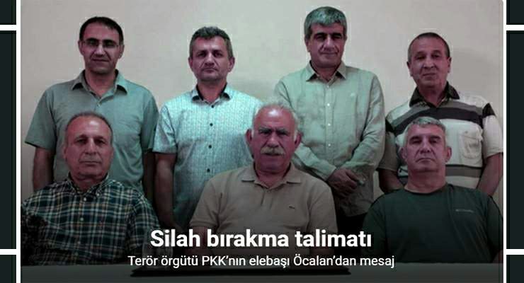 Terör örgütü PKK’nın elebaşı Öcalan’dan mesaj, Silah bırakma talimatı