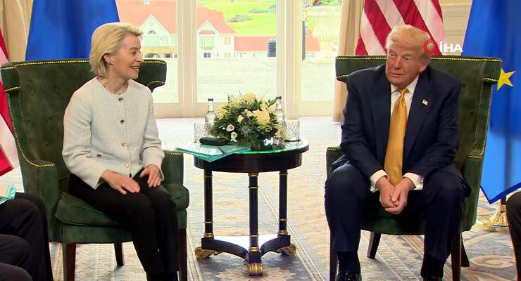 Trump, AB ile ticaret anlaşmasını duyurdu, “Yüzde 15’lik gümrük vergisi konusunda anlaştık”
