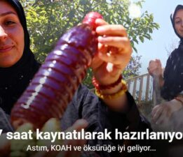 Sigara içenlere doğal çözüm, 7 saat kazanda pişirilen kozalak şurubu