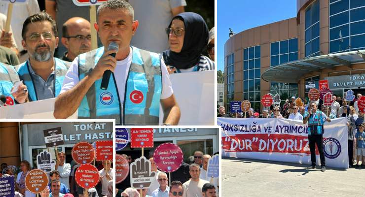 Tokat’ta sağlık emekçileri tepkili, “Bu teklif memuru yok sayıyor”