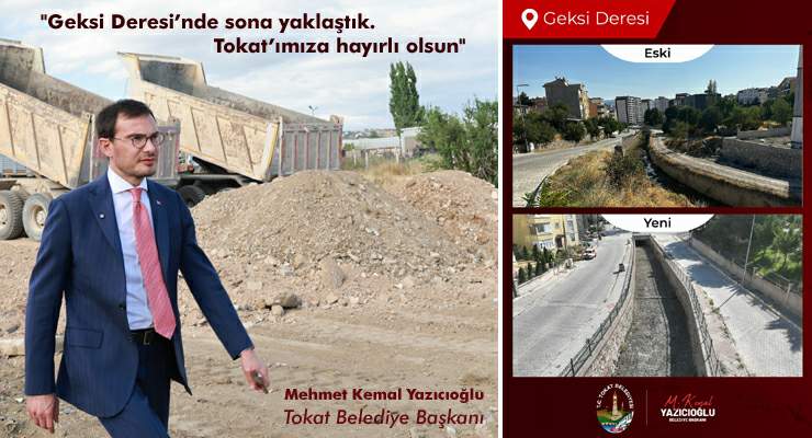 Başkan Yazıcıoğlu, ‘Geksi Deresi’nin dikkat çeken değişimini paylaştı