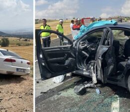 Tokat’ta iki otomobil kafa kafaya çarpıştı: 4 ölü, 1’i ağır 2 yaralı