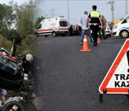 Hurdaya dönen otomobil iki kişiye mezar oldu