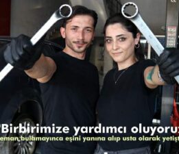 Eleman bulmakta sıkıntı çekti, eşini yanına alıp usta olarak yetiştirdi