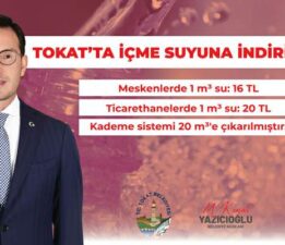 Başkan Yazıcıoğlu’ndan içme suyuna indirim müjdesi