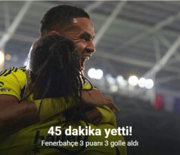 45 dakika yetti! Fenerbahçe 3 puanı 3 golle aldı
