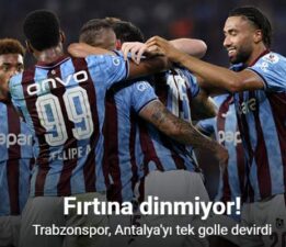 Trabzonspor, Antalya’yı tek golle devirdi