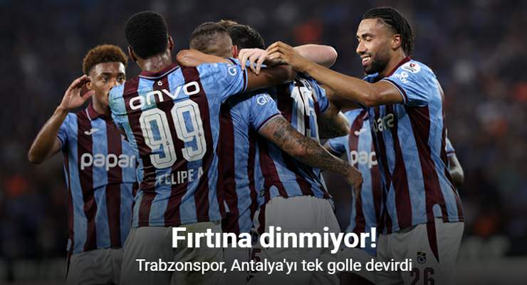 Trabzonspor, Antalya’yı tek golle devirdi