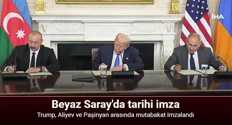 Beyaz Saray’da tarihi anlaşma, Azerbaycan-Ermenistan arasında 35 yıllık çatışma sona erdi