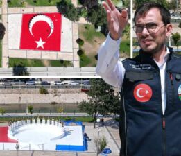 Tokat’ta eleştirilere sebep olan “Anıt-Türk Bayrağı” zemin rengi değişiyor