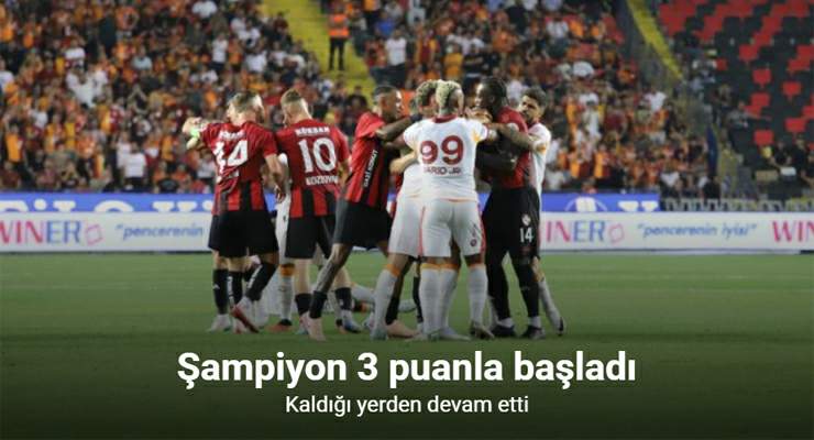Trendyol Süper Lig: Gaziantep FK: 0 – Galatasaray: 3