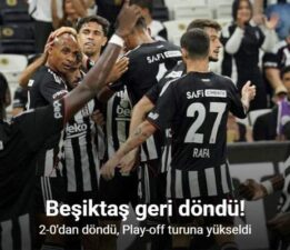 Beşiktaş, UEFA Konferans Ligi’nde play-off’a yükseldi