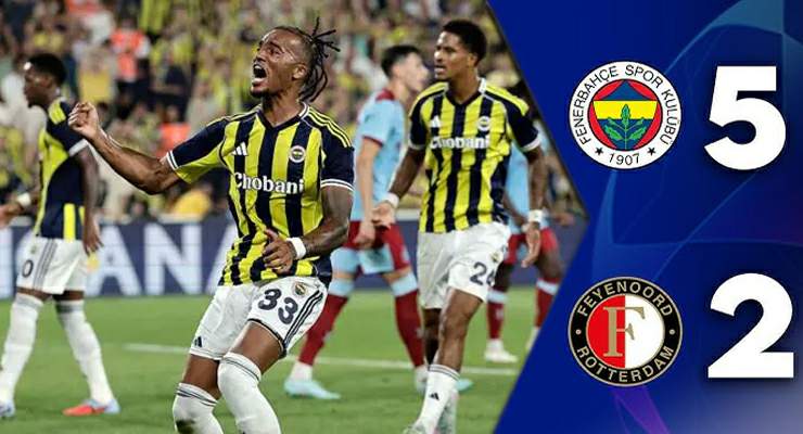 Fenerbahçe, Evinde Feyenoord’u yıktı, 5 golle play-off turunda