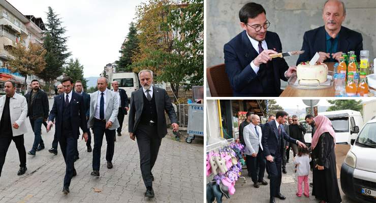 Başkan Yazıcıoğlu’na Kümbet Mahallesi’nde doğum günü sürprizi